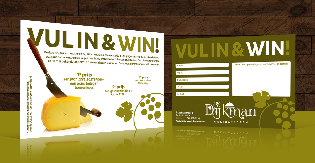 vul in & win-actie