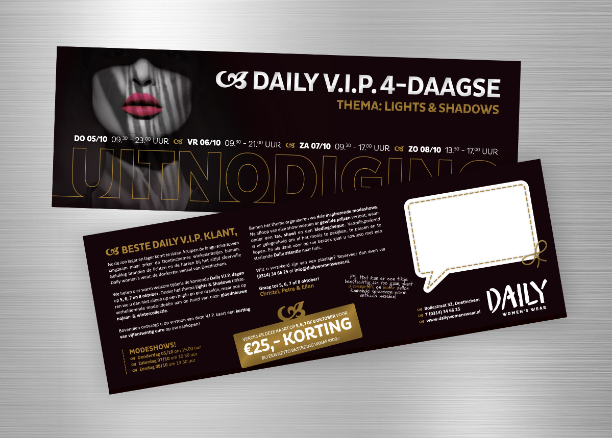 daily vip 4-daagse: lights & shadows