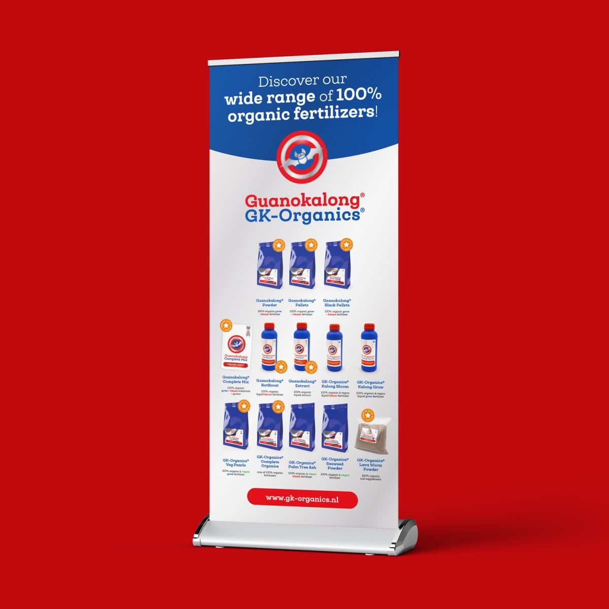 roll-up banner productrange