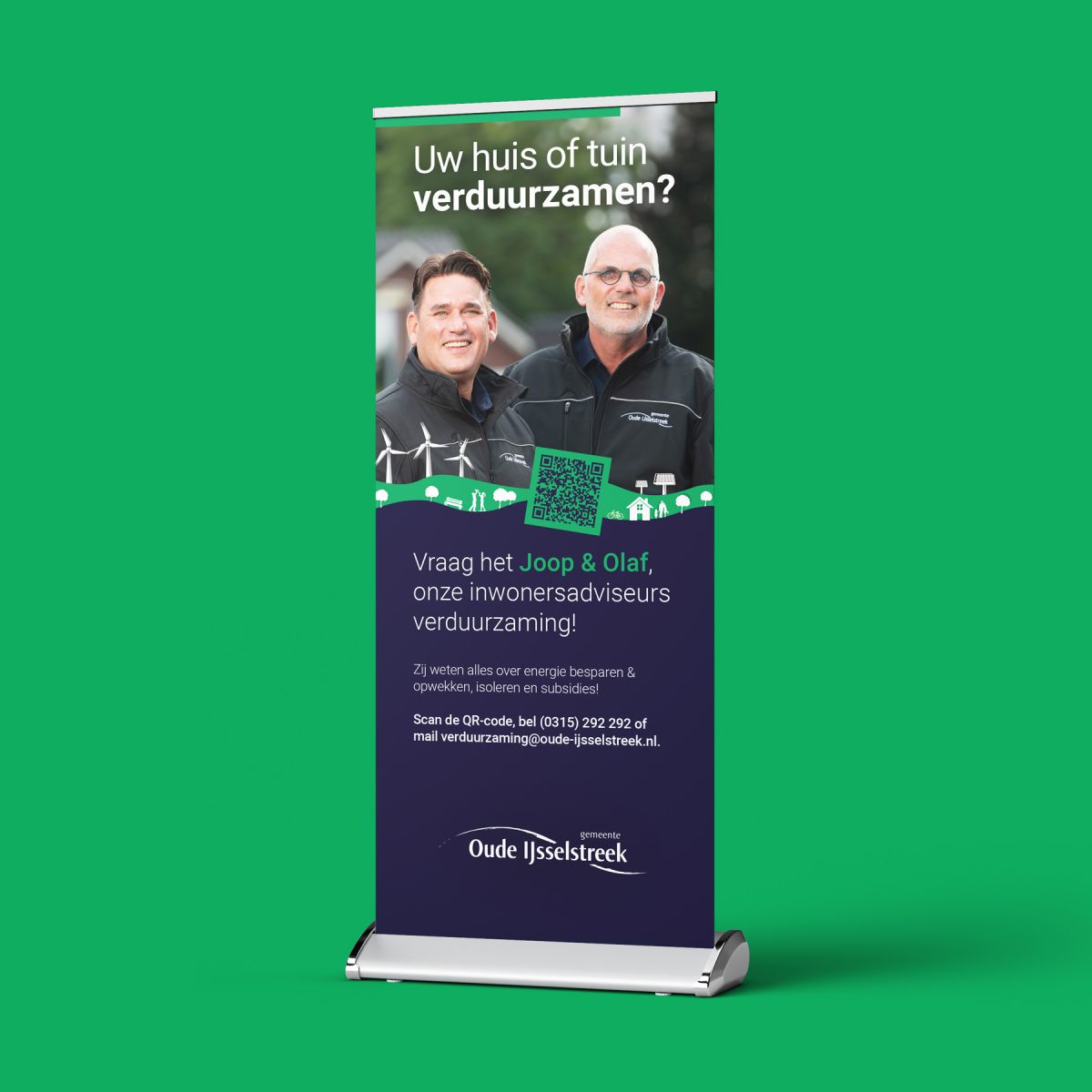 roll-up banner joop & olaf