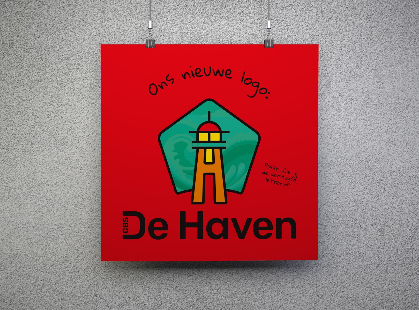 poster onthulling nieuw logo