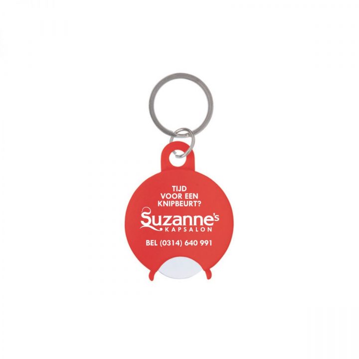 sleutelhanger met boodschappenmuntje