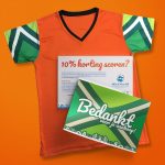 bedankkaart achterhoeks oranje t-shirt