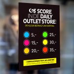 score in de daily outlet store!