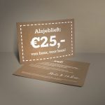 tegoedbon voor hem (of toch jezelf?)